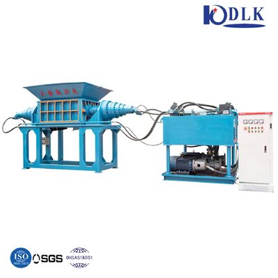PLC Controlled Hydraulic Power Double-Shaft Shredder with High Alloy 42CrMo Blade for Steel and Plastic Recycling
