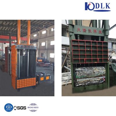 200 Ton Hydraulic Vertical Baler Machine with 1500*1000*1600mm Press Box and 37Kw Power for Recycling